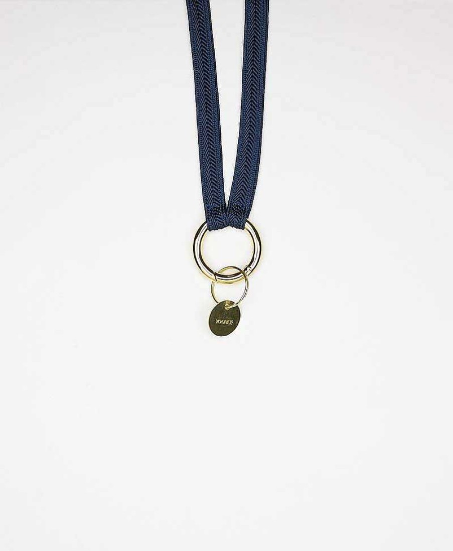 Lifestyle YOOMEE Schl Sselanh Nger | Schl Sselband Vergoldeter Karabiner - Classy Navy