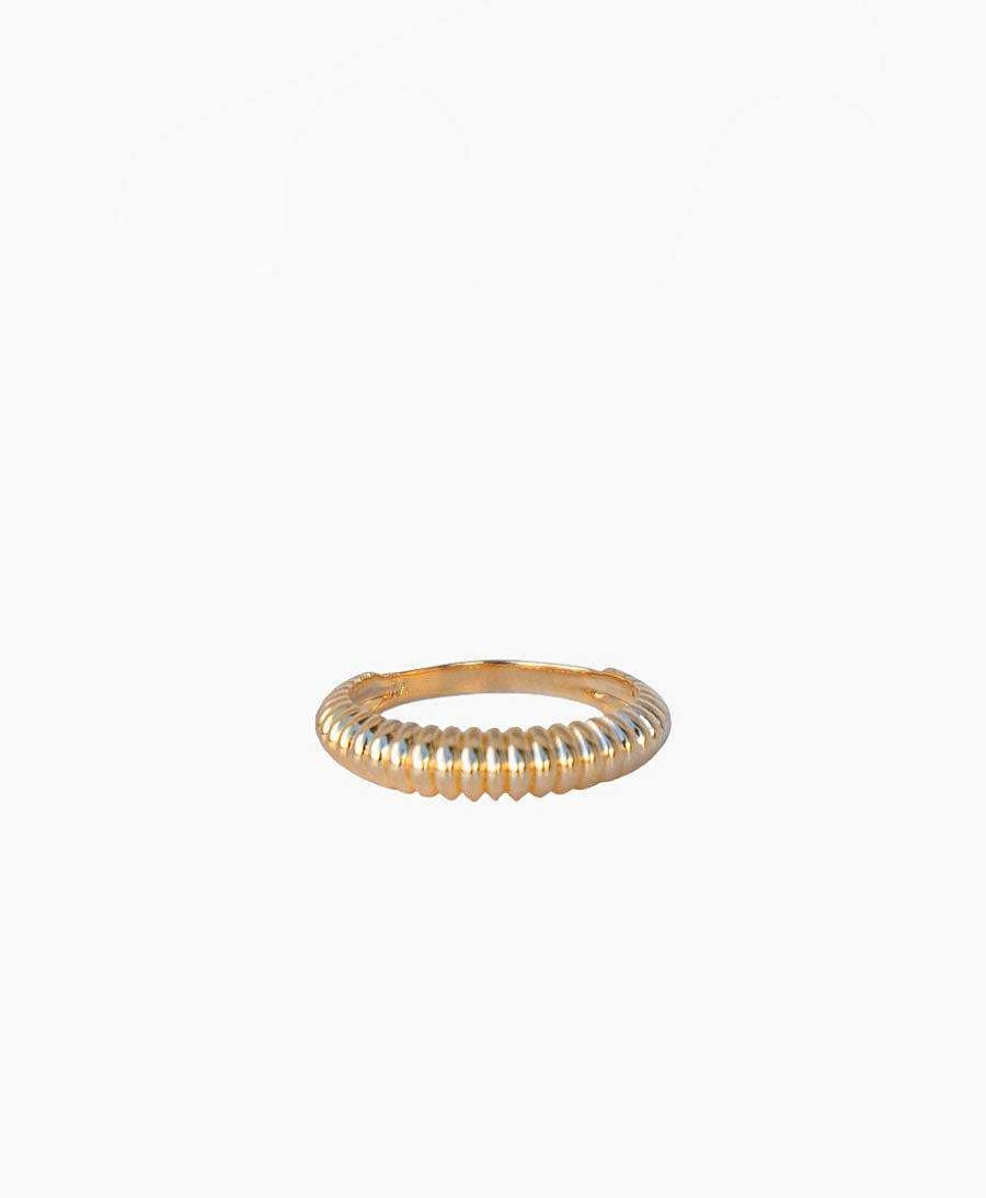 Damen V Design Lab Fingerringe | Savoy Ring Vergoldet