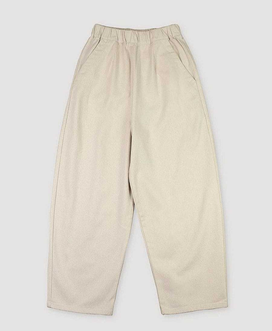 Damen Micaela Greg Unterteile | Denimhose - Cream Barrel Pant