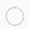 Damen Clomes Bracelet & Armringe | Bracelet / Armband Anker-Figaro (Breit) - Sterling Silber