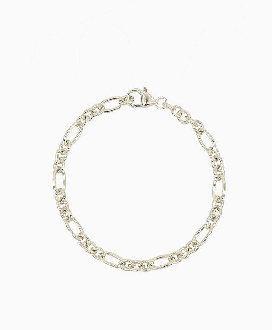 Damen Clomes Bracelet & Armringe | Bracelet / Armband Anker-Figaro (Breit) - Sterling Silber