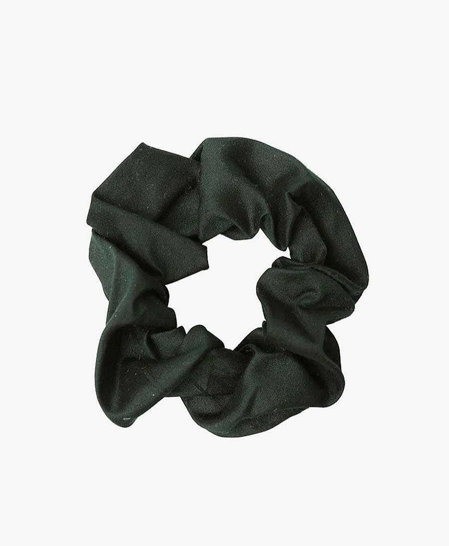 Damen YOOMEE Haaraccessoires | Medina Scrunchie Simple Aus Seide - Emerald