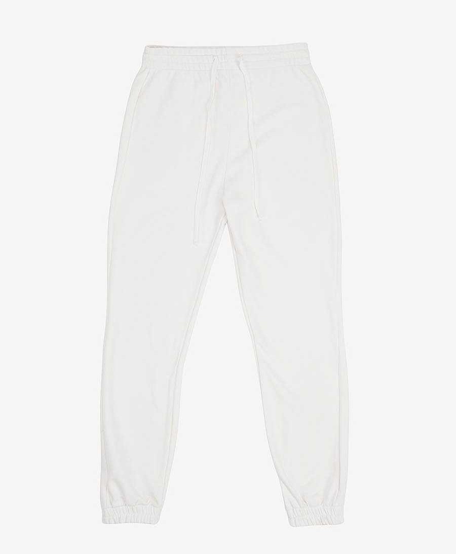 Damen By Signe Unterteile | Dew Trainerhose / Sweatpants Aus Bio-Baumwolle - Ivory