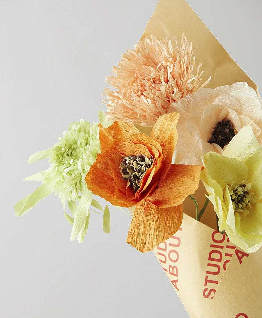 Lifestyle Studio About Raumdekoration | Papierblume Mohn / Poppy Orange