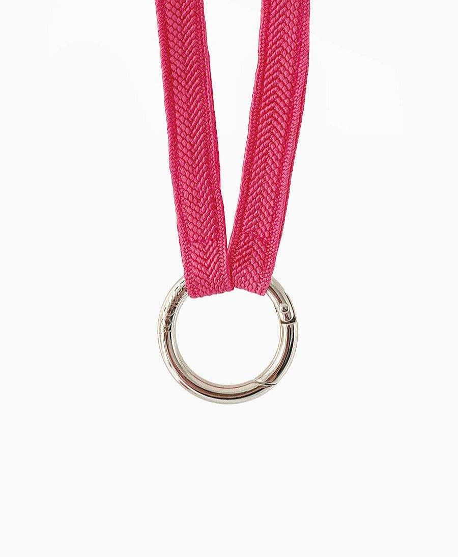 Lifestyle YOOMEE Organisation | Schl Sselband Silbriger Karabiner - Sweet Pink