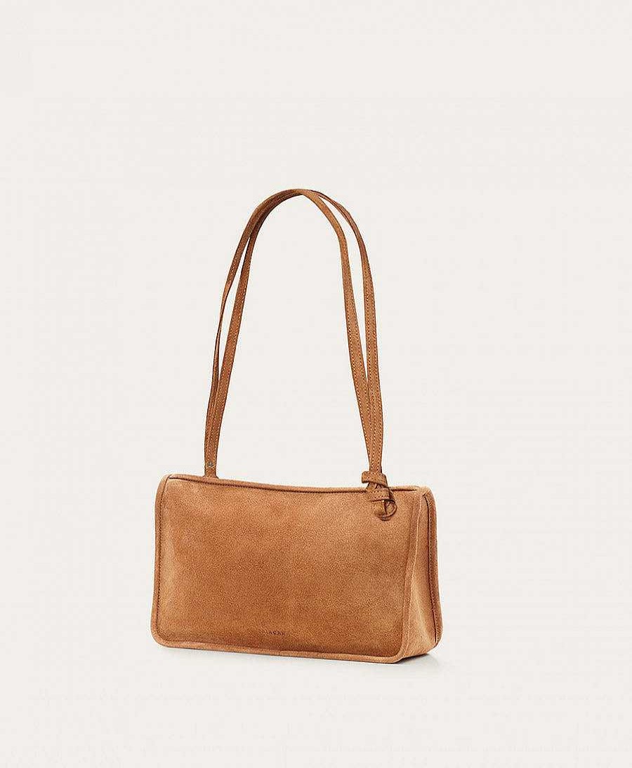 Damen Balagan Taschen | Umh Ngetasche Aus Leder "Suzanne M" - Velvet - Caramel