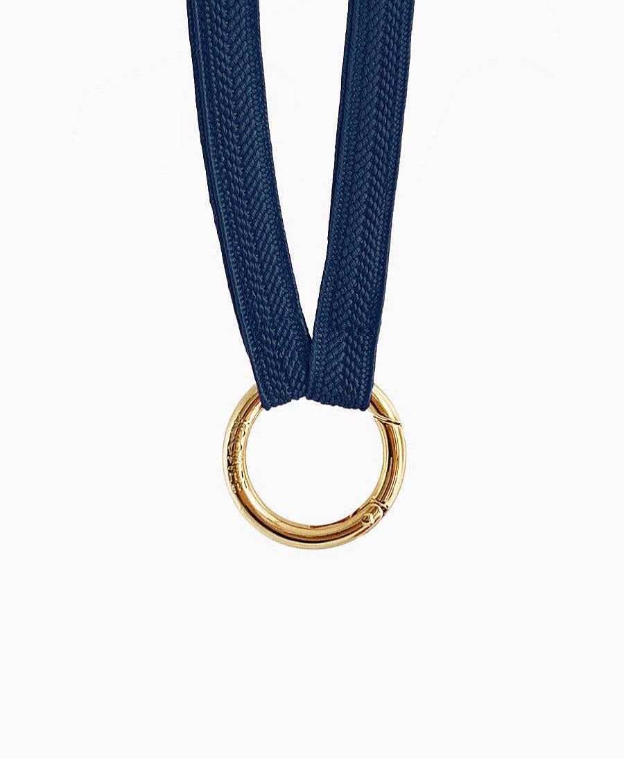 Lifestyle YOOMEE Schl Sselanh Nger | Schl Sselband Vergoldeter Karabiner - Classy Navy