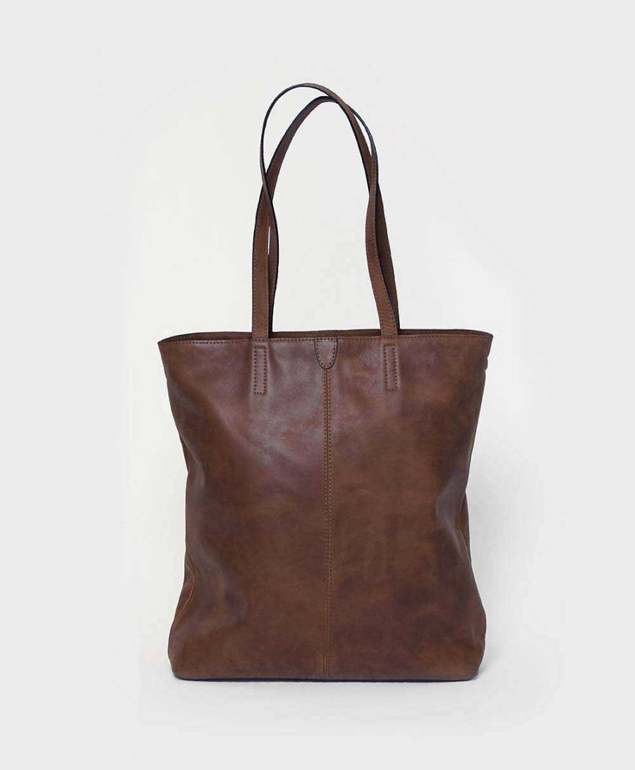 Damen PARK Taschen | Tote Bag Mit Reissverschluss - Dunkelbraun