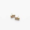 Damen V Design Lab Ohrringe | Reborn Dali' Stud - Ohrstecker Vergoldet