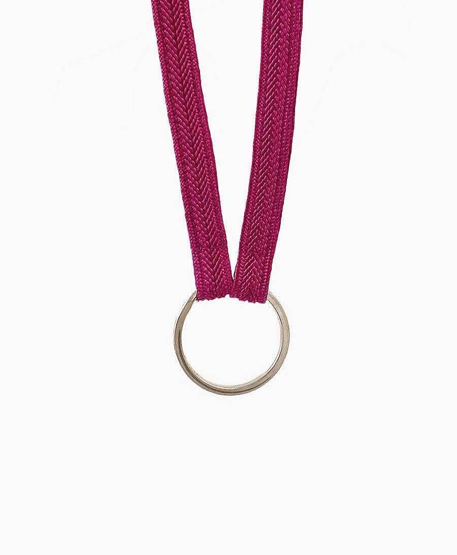 Lifestyle YOOMEE Schl Sselanh Nger | Schl Sselband Mit Silbrigem Ring - Fuchsia