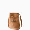 Damen Tigre de Salon Taschen | A'Mia Bucket Bag Aus Leder - Natur