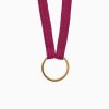 Lifestyle YOOMEE Schl Sselanh Nger | Schl Sselband Mit Goldigem Ring - Fuchsia