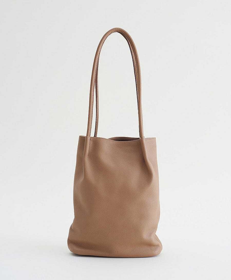 Damen Are Studio Taschen | Schultertasche Frances - Leder, Beige