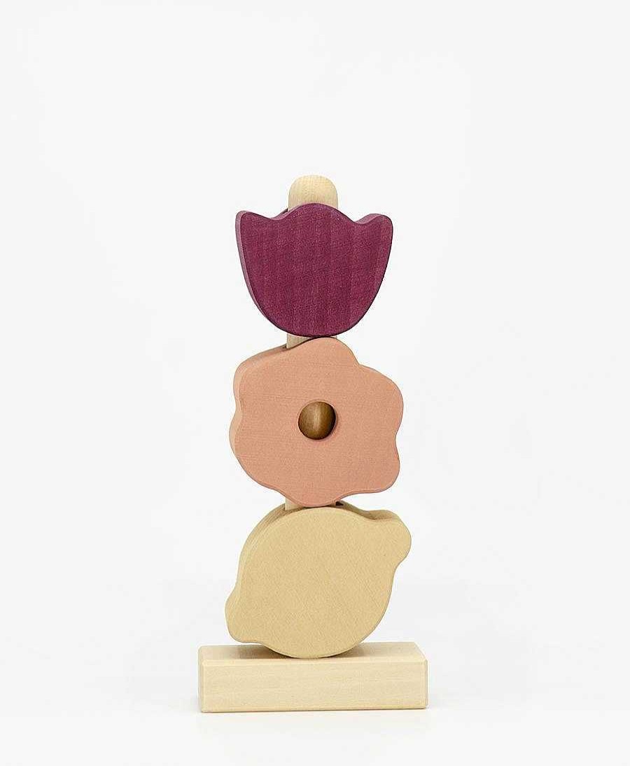 Kinder Raduga Grez Spielzeug | Stapel-Turm "Flowers Stacking Tower" Aus Holz