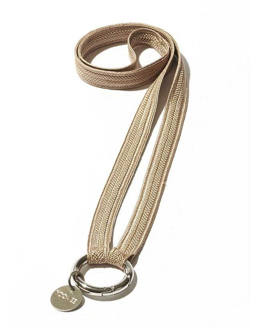 Lifestyle YOOMEE Schl Sselanh Nger | Schl Sselband Silbriger Karabiner - Sand