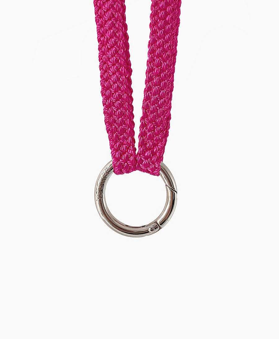 Lifestyle YOOMEE Schl Sselanh Nger | Schl Sselband "Fatima" Silbriger Karabiner - Magenta