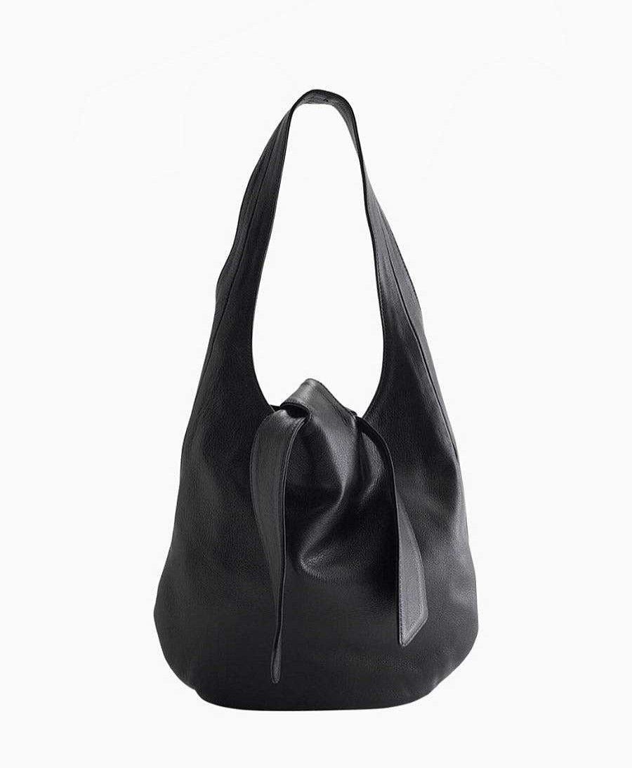 Damen Are Studio Taschen | Ledertasche Margot - Leder, Schwarz