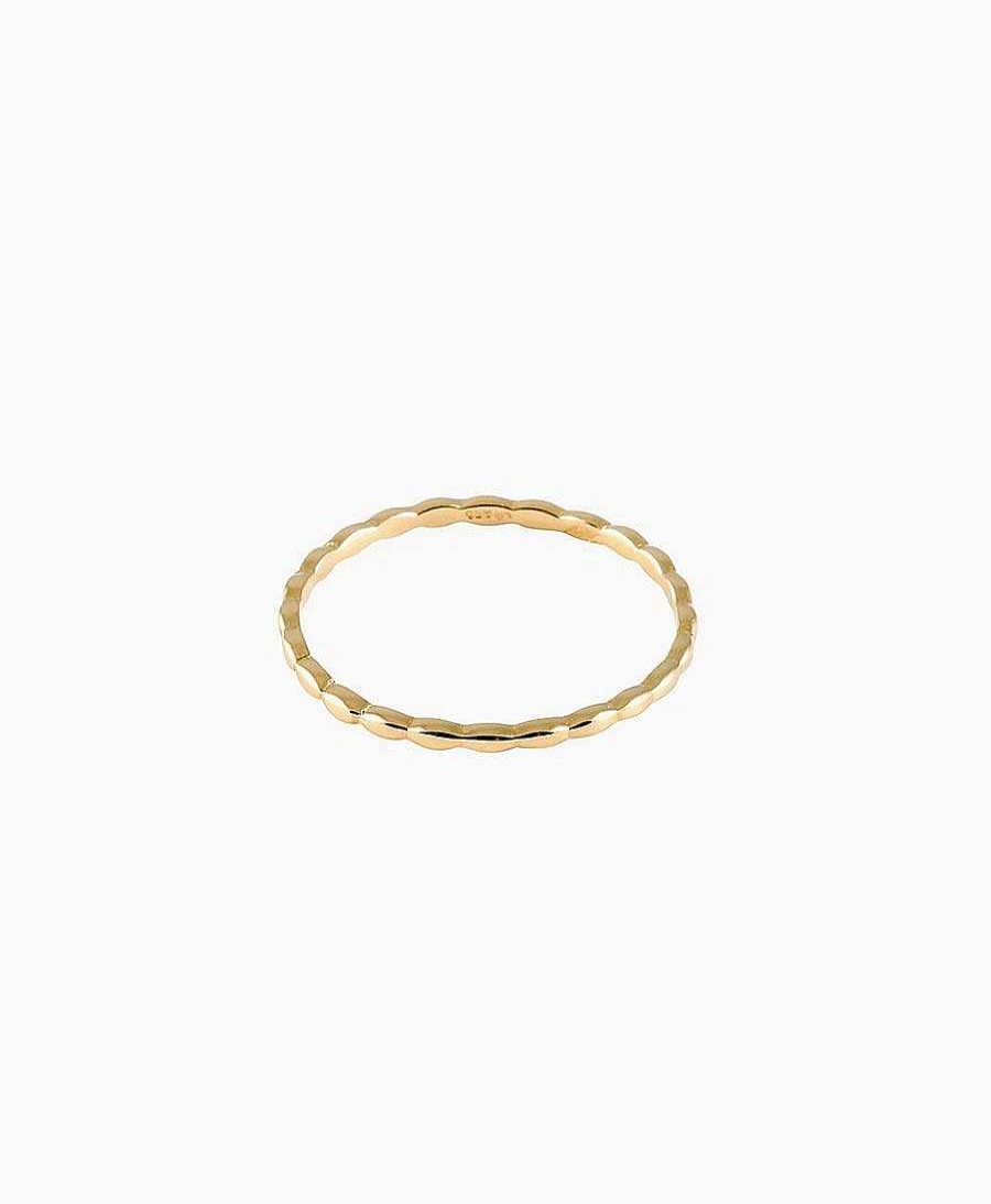 Damen Trois Petits Points Fingerringe | Gelbgold Fingerring - Navette S