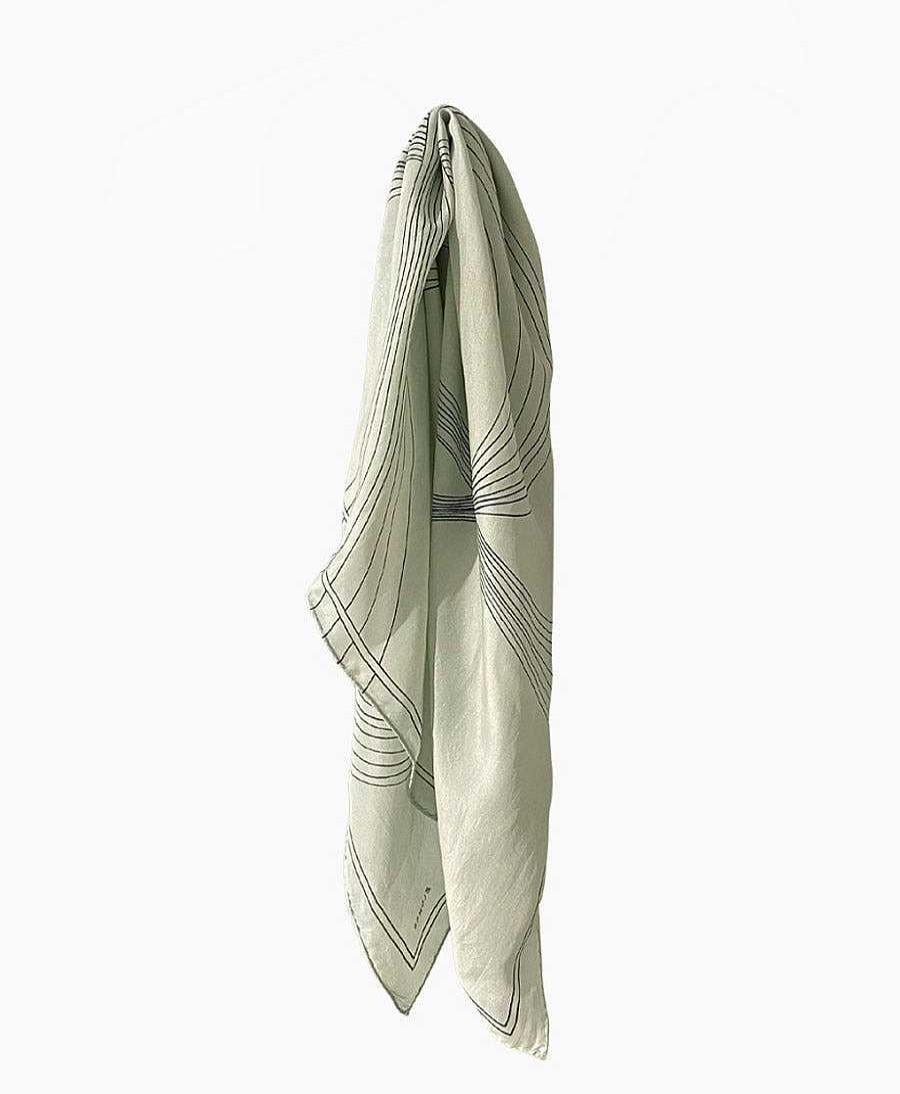 Damen Clomes M Tzen, H Te & Schals | Foulard Ronja Aus Seide (Peace Silk) - Salbei