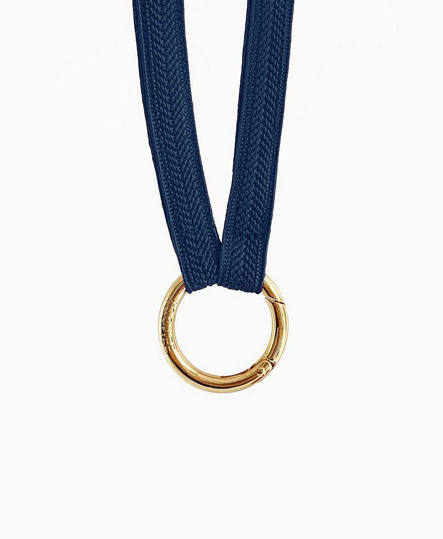 Lifestyle YOOMEE Organisation | Schl Sselband Vergoldeter Karabiner - Classy Navy