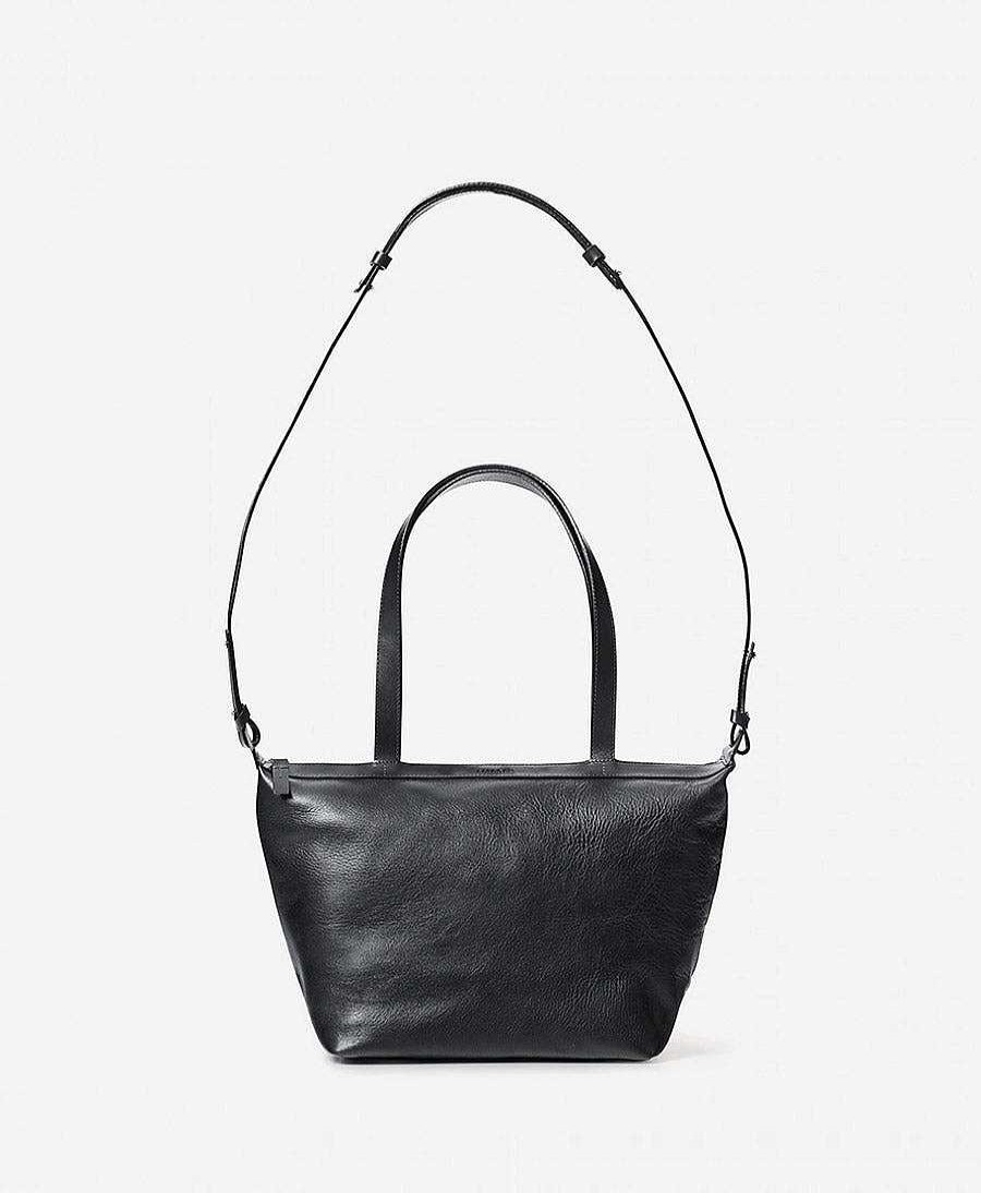 Damen Balagan Taschen | Tasche Aus Leder "Ima Bag M" - Schwarz