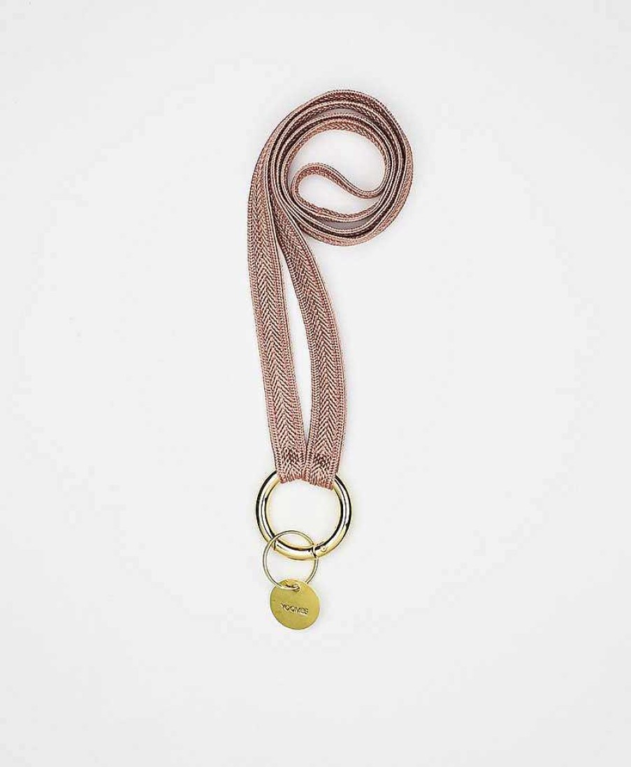 Lifestyle YOOMEE Schl Sselanh Nger | Schl Sselband Vergoldeter Karabiner - Juicy Peach