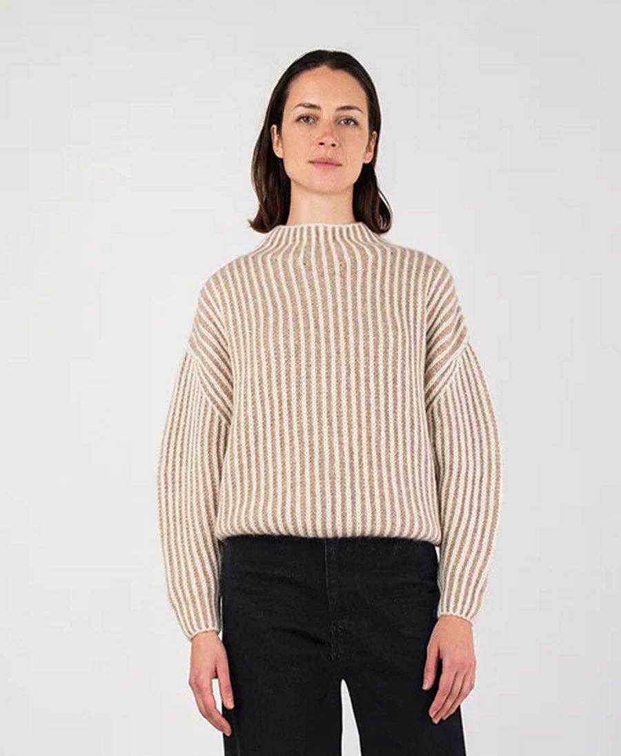 Damen Micaela Greg Oberteile | Strickpullover - Ines Sweater Oatmeal