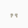 Damen Wild Fawn Ohrringe | Ohrstecker Silber Und Gold "Duo Pebble Stud"