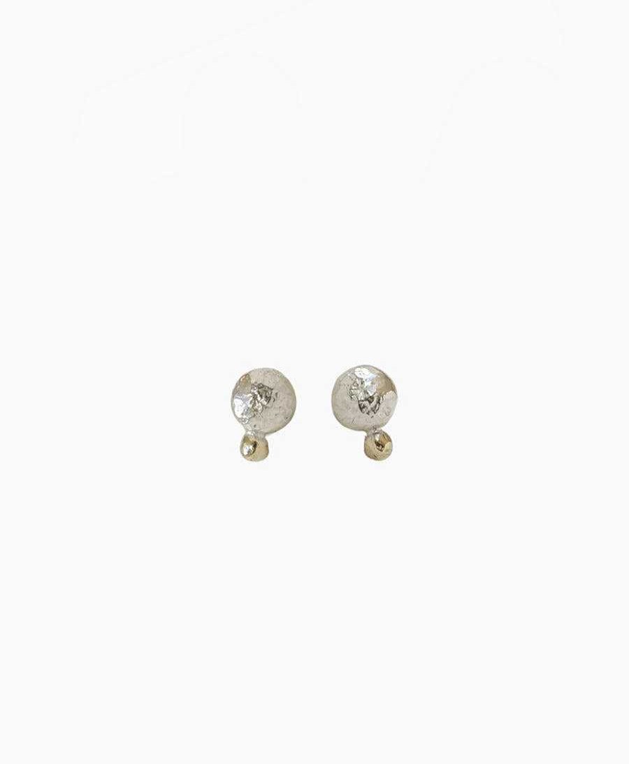 Damen Wild Fawn Ohrringe | Ohrstecker Silber Und Gold "Duo Pebble Stud"