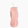 Lifestyle Esh Candle Raumdekoration | Kerze Swirl Pillar - Rosa