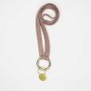 Lifestyle YOOMEE Organisation | Schl Sselband Vergoldeter Karabiner - Juicy Peach