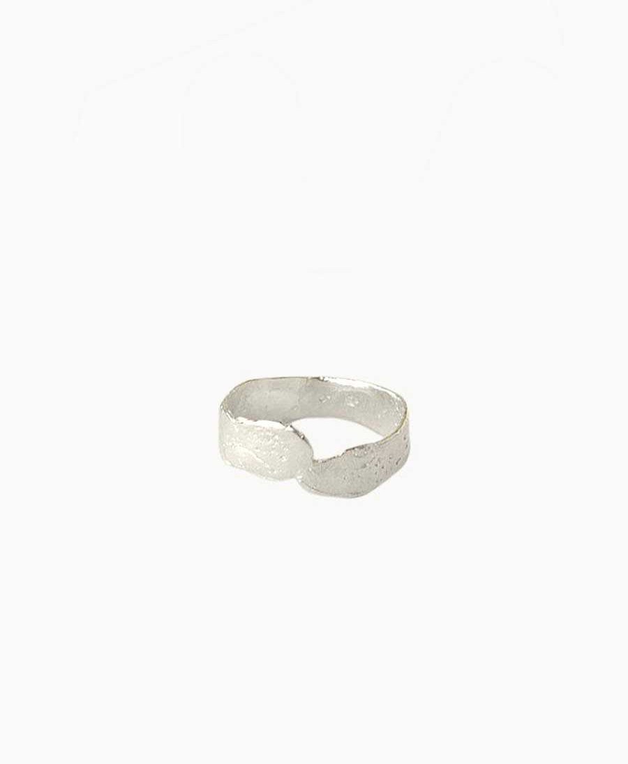 Damen Wild Fawn Fingerringe | Fingerring Silber "Molten Crossover Ring"