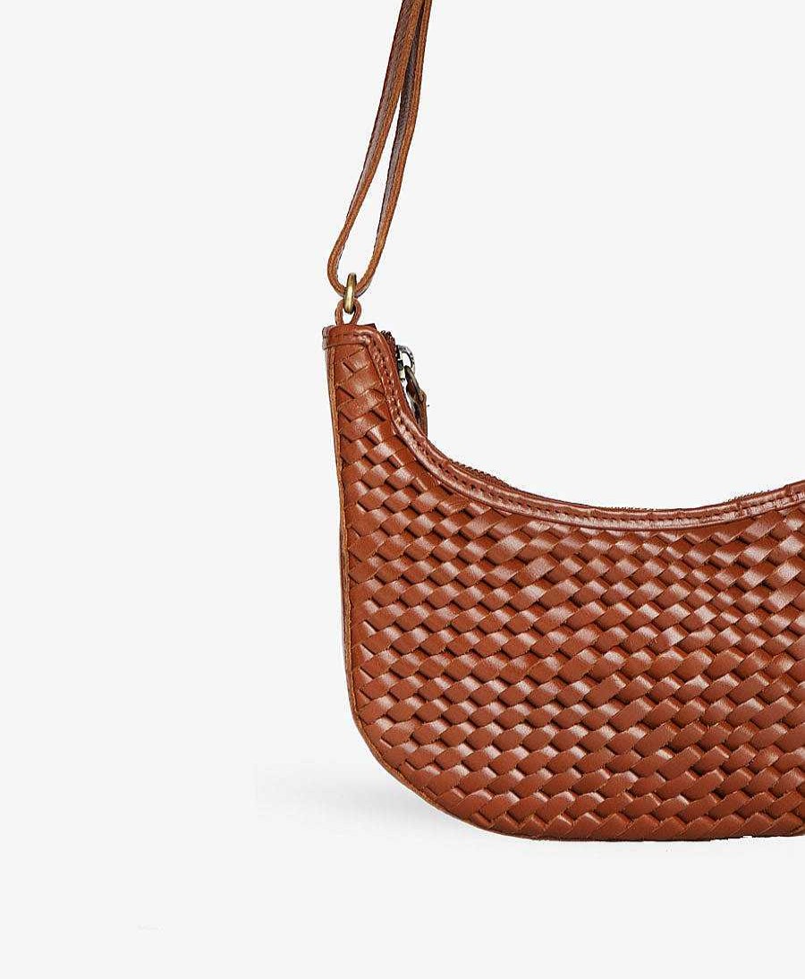 Damen BEMBIEN Taschen | Gewebte Umh Ngetasche "Mini Sling" - Sienna