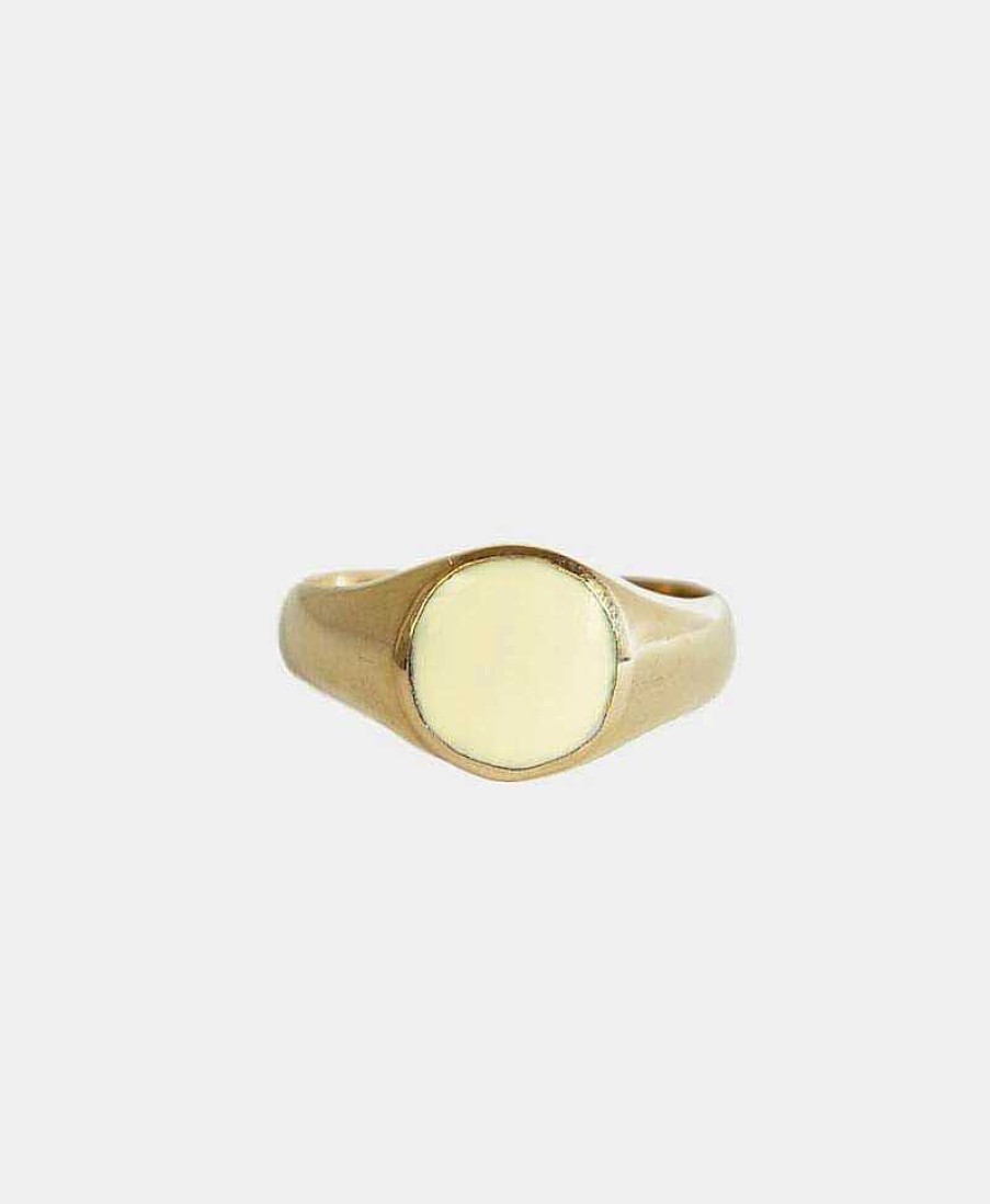 Damen MIMI ET TOI Fingerringe | Fingerring - Signet Ring Resin White