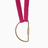 Lifestyle YOOMEE Organisation | Schl Sselband "Fatima" Halfmoon Messing - Magenta