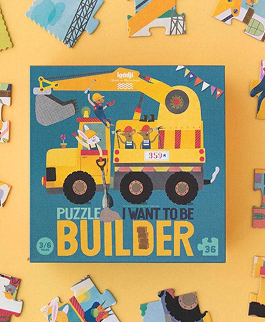 Kinder Londji Spielzeug | Kinder Puzzle "I Want To Be... Builder"