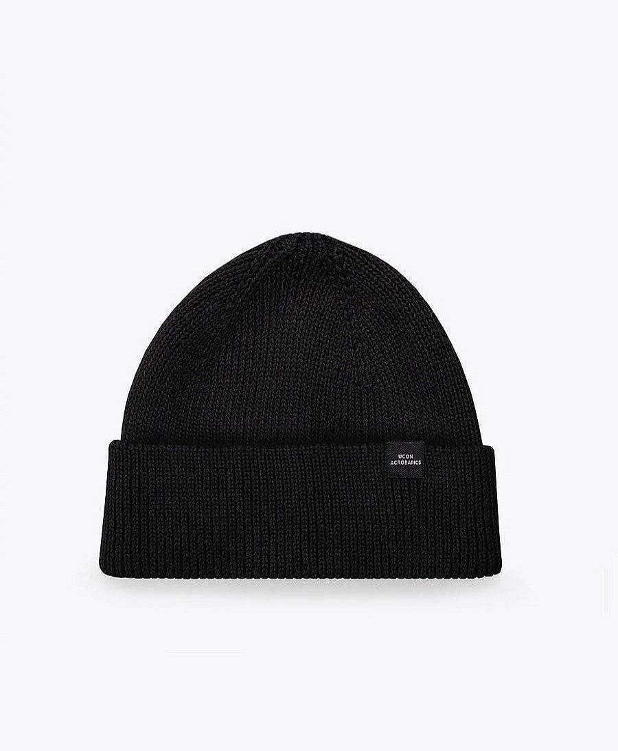 Herren Ucon Acrobatics M Tzen & Schals | Vegane M Tze "Mika Low Beanie" Schwarz / Black