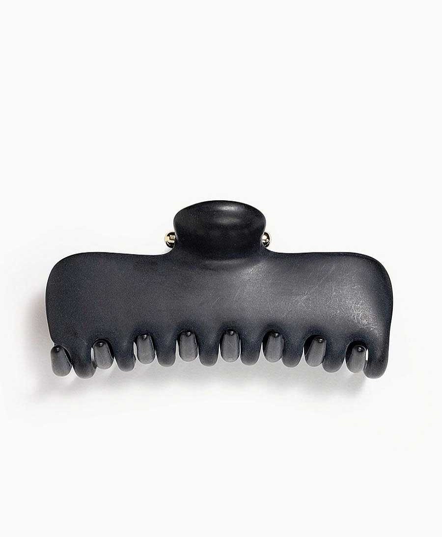 Damen UNDO Haaraccessoires | Grosse Haarklammer - Stone Black Claw Clip