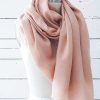 Damen ScarfShop M Tzen, H Te & Schals | Schal Aus Bio-Kaschmirwolle - Hellgrau