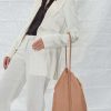 Damen Are Studio Taschen | Schultertasche Louise - Leder, Hellbraun