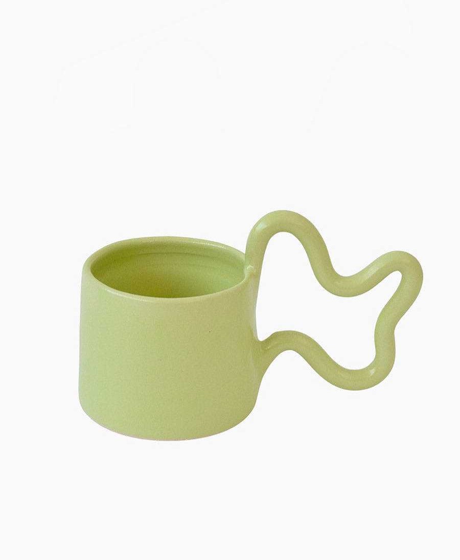 Lifestyle Florence Mytum K Che | Tasse Aus Keramik - Wiggle Mug Hellgr N