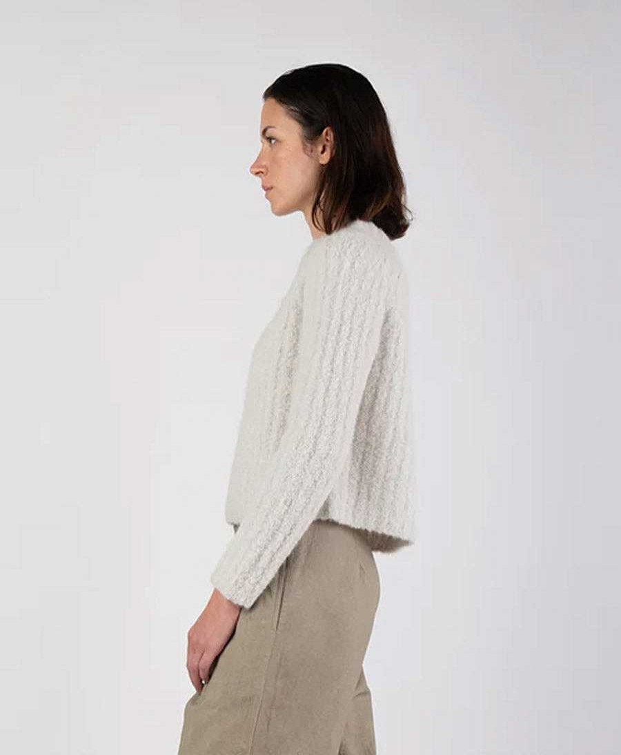 Damen Micaela Greg Oberteile | Strickpullover Loop Sweater - Mist