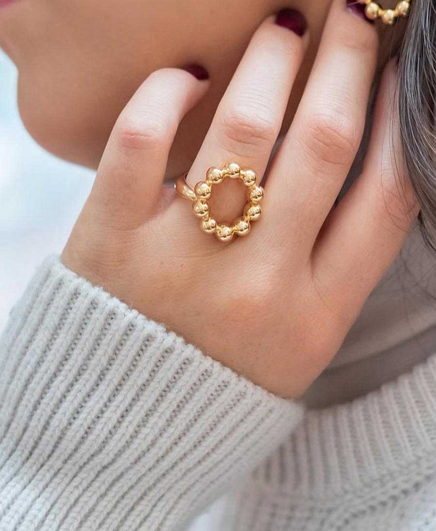 Damen V Design Lab Fingerringe | Reborn Dali' Crown Ring Vergoldet