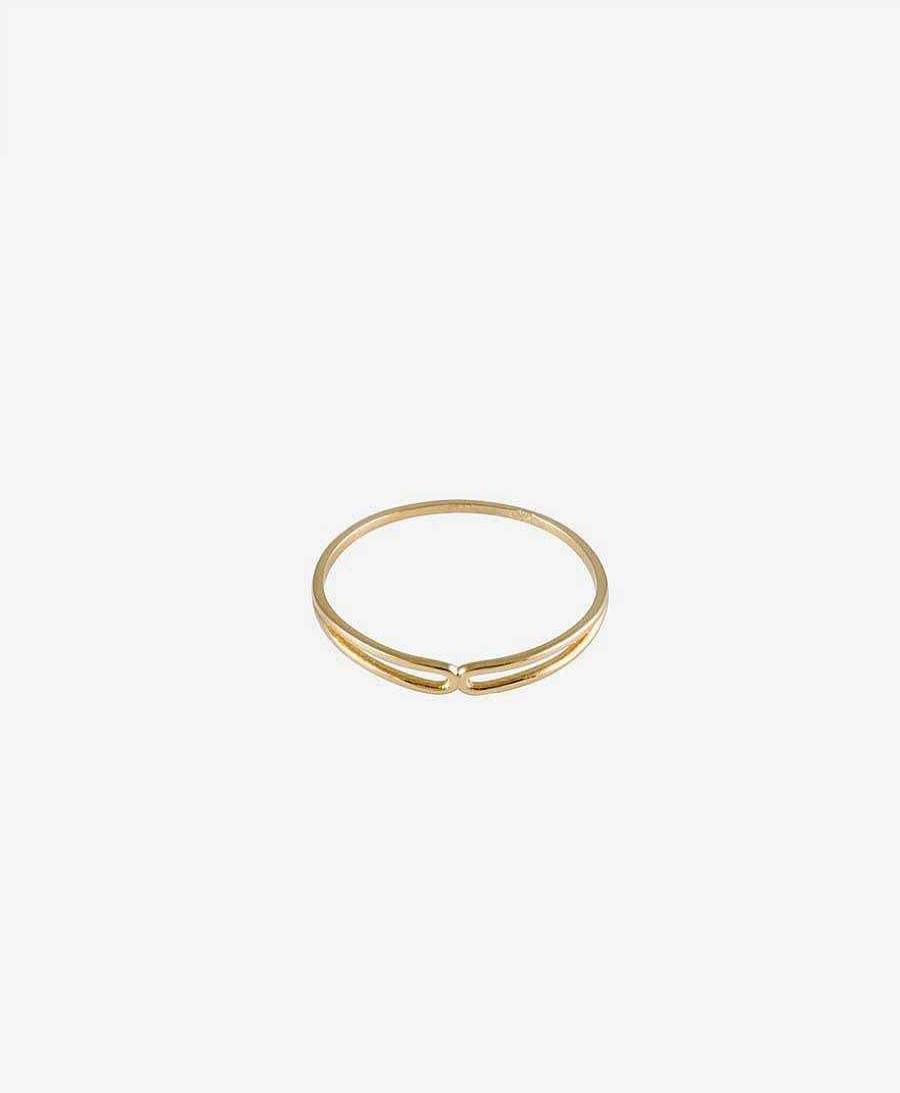 Damen Trois Petits Points Fingerringe | Gelbgold Fingerring - Serpentine 18K Gold