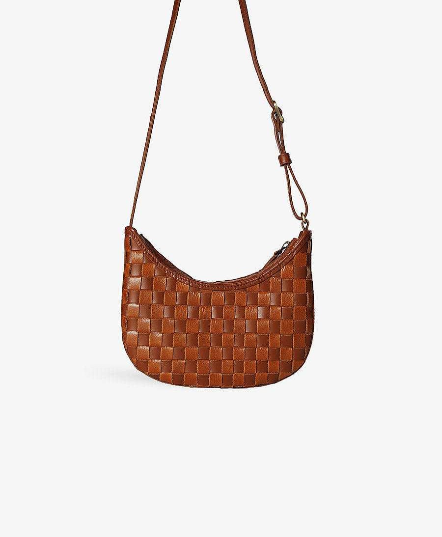 Damen BEMBIEN Taschen | Gewebte Umh Ngetasche "Mini Sling" - Copper X Sienna