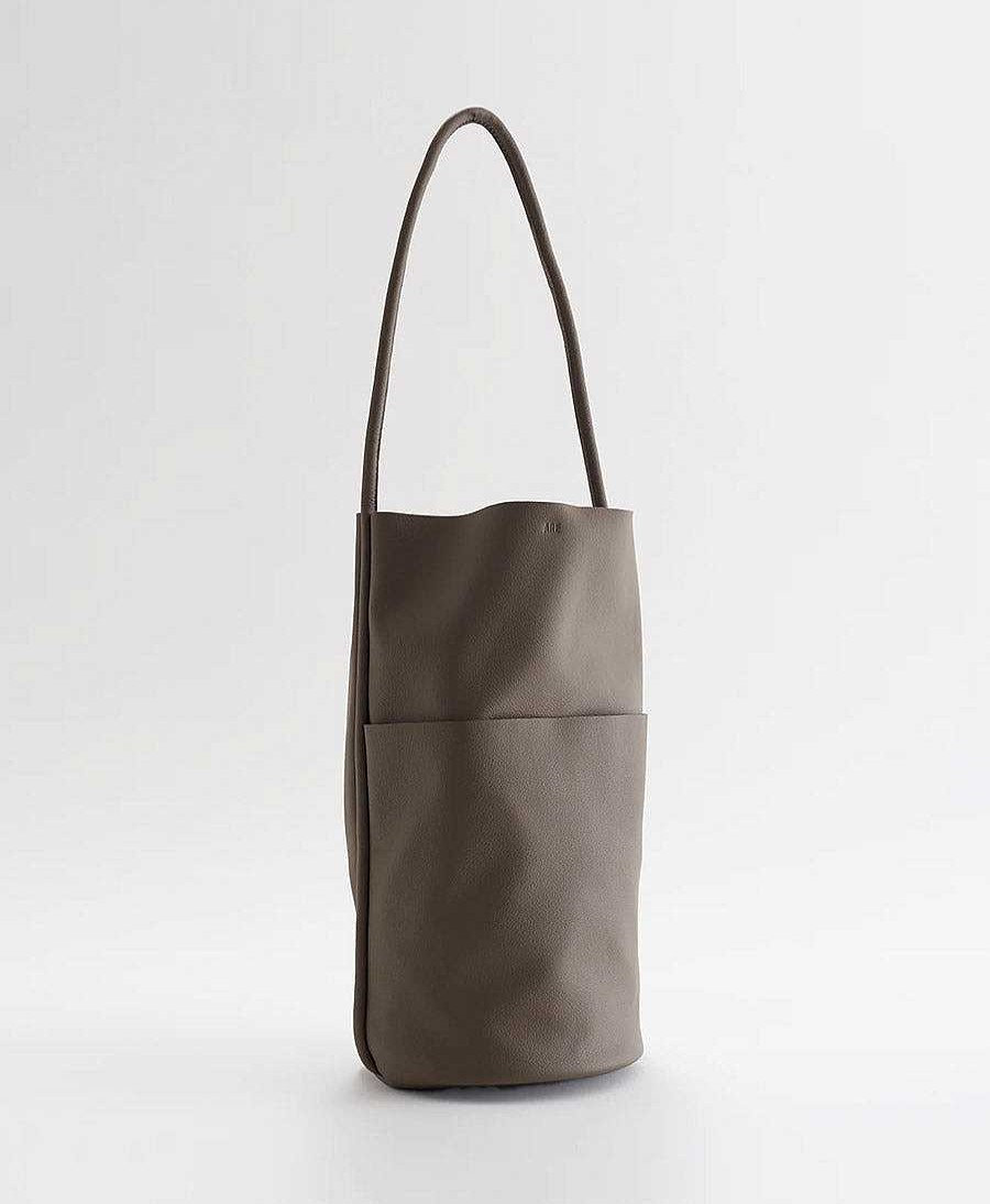 Damen Are Studio Taschen | Schultertasche Buoy - Leder, Morel