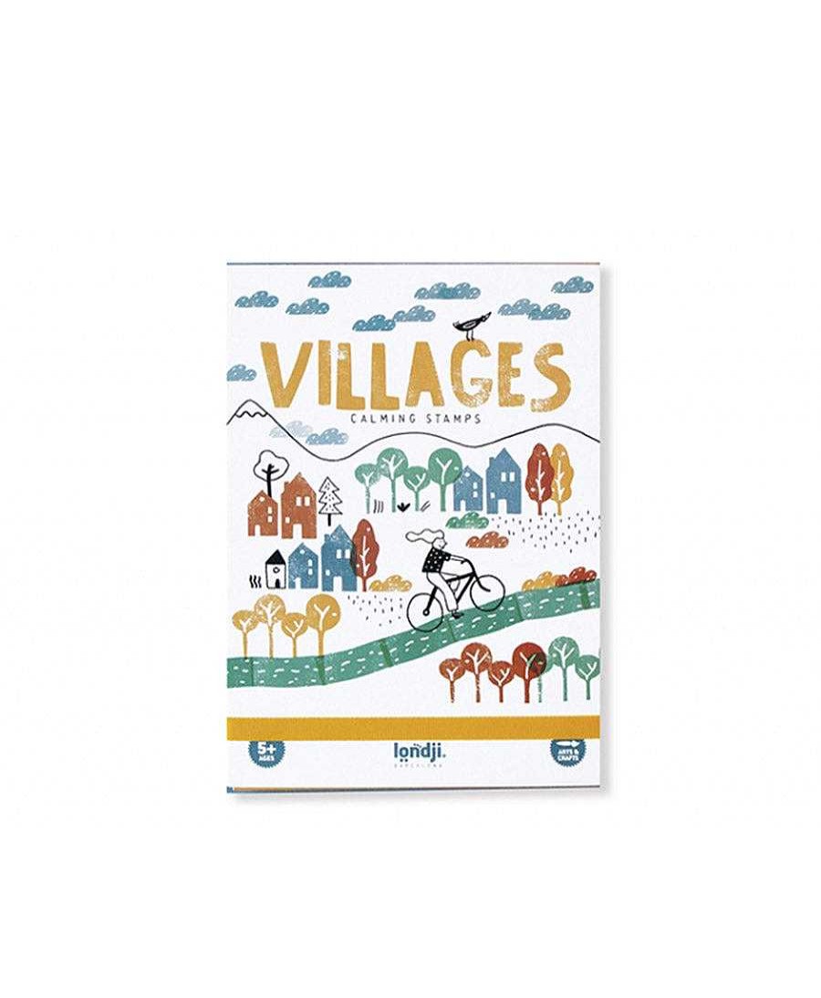 Kinder Londji Spielzeug | Stempel-Set "Calming Stamps Villages"