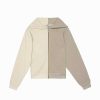 Damen DONNI. Oberteile | Zweifarbige Kapuzenjacke - The Eco-Fleece Duo Zip Up