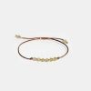 Damen YOOMEE Bracelet & Armringe | Bracelet Small But Mighty Vergoldet - Gr Ner Achat - Rostbraun