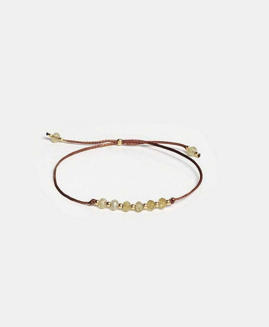 Damen YOOMEE Bracelet & Armringe | Bracelet Small But Mighty Vergoldet - Gr Ner Achat - Rostbraun